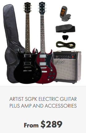 ARTIST SGPK ELECTRIC GUITAR PLUS AMP AND ACCESSORIES